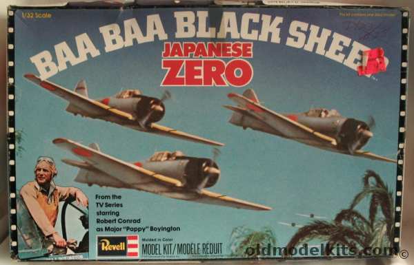 Revell 1/32 Baa Baa Black Sheep Japanese Zero, H581 plastic model kit